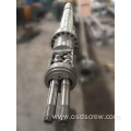 screw barrel for Bausano MD 125/30 PLUS Parallel twin double screws cylinder-PVC PIPE PROFILE bimetallic